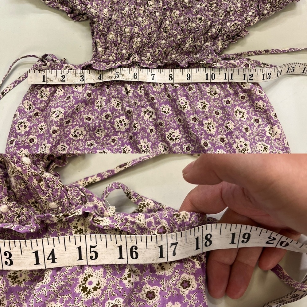 Sea New York Ida Apron Dress Lilac Floral Midi - Picture 6 of 14